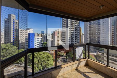 Varanda de apartamento à venda com 4 quartos, 150m² em Funcionários, Belo Horizonte
