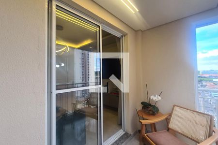 Varanda da Sala de apartamento à venda com 2 quartos, 56m² em Vila Antonieta, São Paulo
