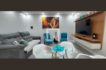 Sala de apartamento à venda com 3 quartos, 84m² em Vila Guiomar, Santo André