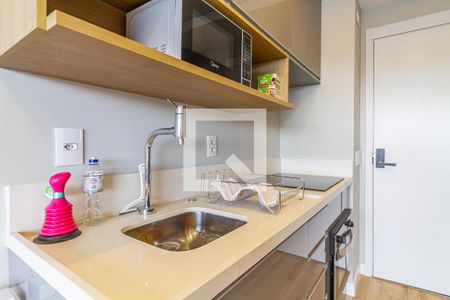 Cozinha e Área de Serviço de apartamento para alugar com 1 quarto, 30m² em Campo Belo, São Paulo