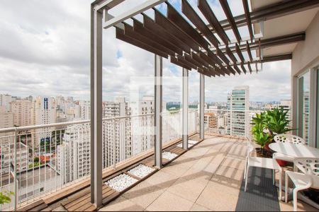 Varanda da Sala de apartamento à venda com 3 quartos, 250m² em Jardim Paulista, São Paulo