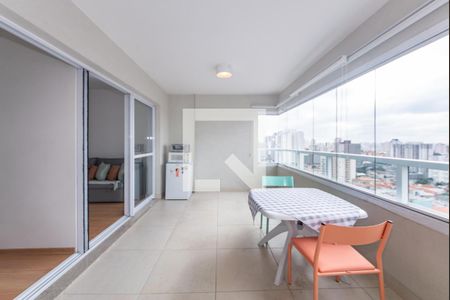 Varanda de apartamento à venda com 1 quarto, 41m² em Vila Dom Pedro I, São Paulo