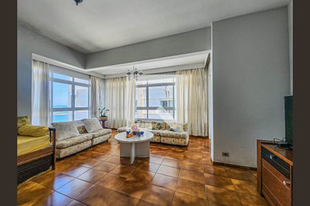 Sala de apartamento para alugar com 2 quartos, 78m² em Vila Alzira, Guarujá