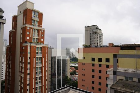 Vista da Sacada de kitnet/studio à venda com 1 quarto, 22m² em Jardim Paulista, São Paulo