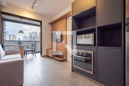 Sala/Cozinha de apartamento para alugar com 1 quarto, 37m² em Pinheiros, São Paulo