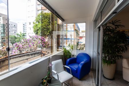 Varanda da Sala de apartamento à venda com 4 quartos, 200m² em São Pedro, Belo Horizonte