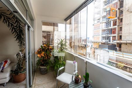 Varanda da Sala de apartamento à venda com 4 quartos, 200m² em São Pedro, Belo Horizonte