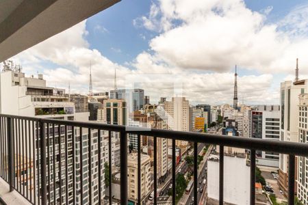 Varanda - Vista de apartamento para alugar com 1 quarto, 32m² em Consolação, São Paulo