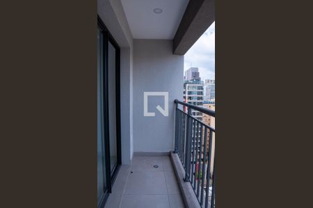 Varanda de kitnet/studio para alugar com 1 quarto, 27m² em Vila Buarque, São Paulo
