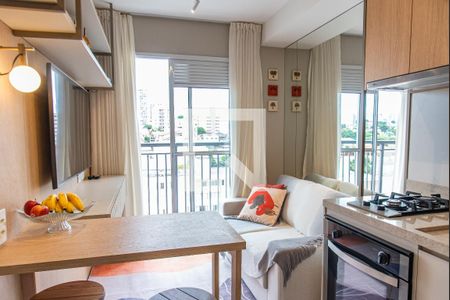 Sala de apartamento para alugar com 1 quarto, 32m² em Jardim da Gloria, São Paulo