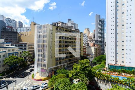 Vista da Varanda da Sala de apartamento para alugar com 2 quartos, 40m² em Consolação, São Paulo