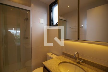 Banheiro de kitnet/studio para alugar com 1 quarto, 24m² em Brooklin Paulista, São Paulo