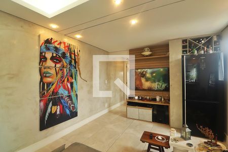 Sala de apartamento à venda com 1 quarto, 55m² em Jardim, Santo André