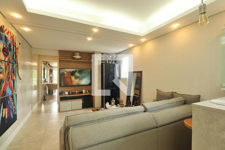 Sala de apartamento à venda com 1 quarto, 55m² em Jardim, Santo André