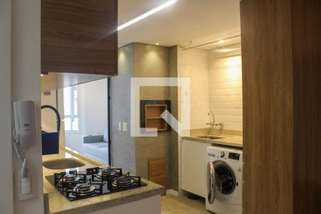 Cozinha e área de serviço de apartamento para alugar com 1 quarto, 58m² em Centro Histórico, Porto Alegre