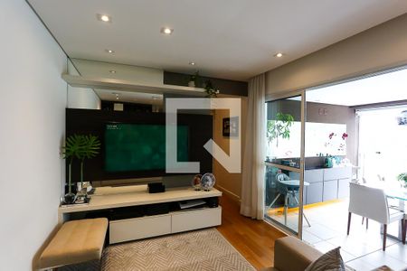 sala de apartamento à venda com 2 quartos, 77m² em Jardim Fonte do Morumbi, São Paulo