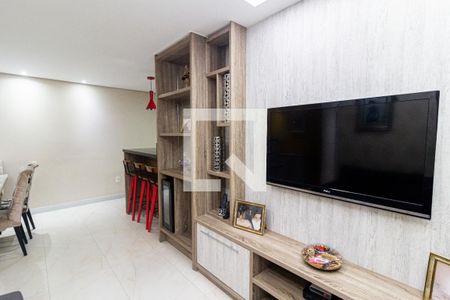 Sala de apartamento à venda com 3 quartos, 86m² em Vila Valparaiso, Santo André