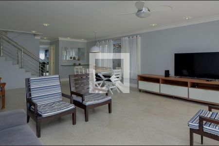 Sala de casa de condomínio à venda com 6 quartos, 484m² em Recreio dos Bandeirantes, Rio de Janeiro