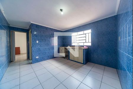 Cozinha de casa para alugar com 1 quarto, 60m² em Jardim Santo André, Santo André