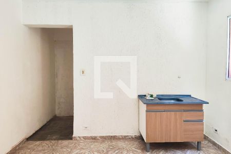 Sala e Cozinha de casa para alugar com 1 quarto, 45m² em Jardim Santo André, Santo André