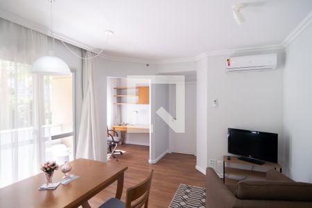 Sala / Cozinha de apartamento para alugar com 1 quarto, 45m² em Consolação, São Paulo