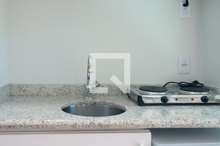 Sala / Cozinha de apartamento para alugar com 1 quarto, 45m² em Consolação, São Paulo