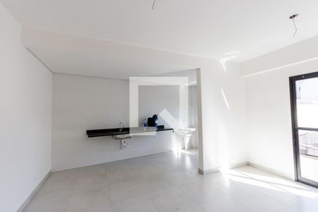 Sala e Cozinha de apartamento à venda com 2 quartos, 53m² em Vila Guiomar, Santo André