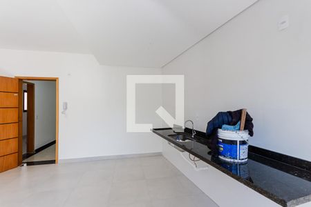 Sala e Cozinha de apartamento para alugar com 2 quartos, 53m² em Vila Guiomar, Santo André
