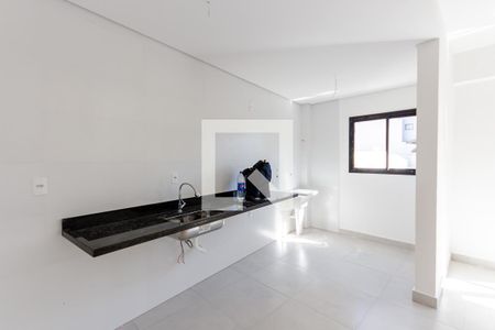 Sala e Cozinha de apartamento à venda com 2 quartos, 53m² em Vila Guiomar, Santo André
