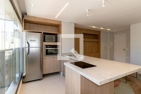 Cozinha de apartamento à venda com 1 quarto, 56m² em Itaim Bibi, São Paulo