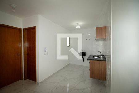 Sala cozinha e tanque de kitnet/studio para alugar com 1 quarto, 27m² em Vila Constança, São Paulo