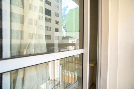 Varanda da Sala de apartamento à venda com 1 quarto, 37m² em Vila Buarque, São Paulo