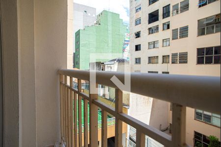 Varanda da Sala de apartamento à venda com 1 quarto, 37m² em Vila Buarque, São Paulo