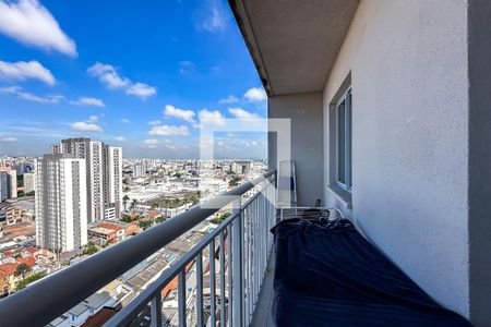 Varanda da Sala de apartamento à venda com 1 quarto, 30m² em Belenzinho, São Paulo