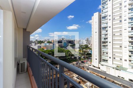 varanda Sala  de apartamento para alugar com 1 quarto, 32m² em Vila Mariana, São Paulo