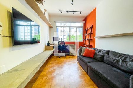 Sala de apartamento para alugar com 1 quarto, 77m² em Cerqueira César, São Paulo