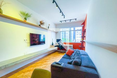 Sala de apartamento para alugar com 1 quarto, 77m² em Cerqueira César, São Paulo