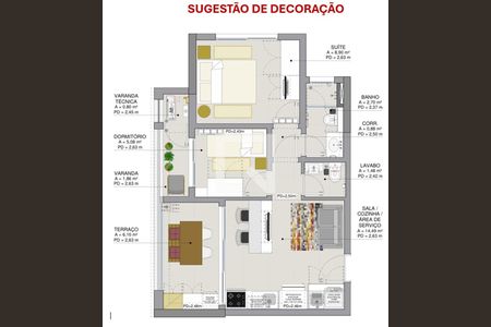 Apartamento para alugar com 51m², 2 quartos e 1 vagaplanta do imóvel