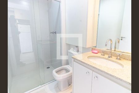 Banheiro de apartamento para alugar com 1 quarto, 21m² em Belenzinho, São Paulo