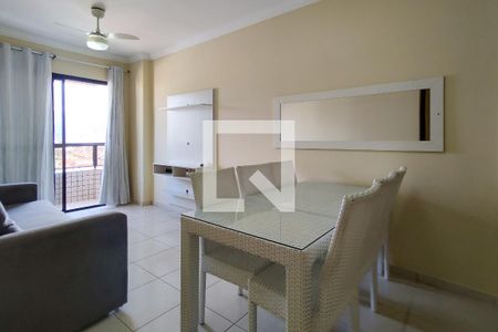 Sala de apartamento para alugar com 1 quarto, 61m² em Caiçara, Praia Grande