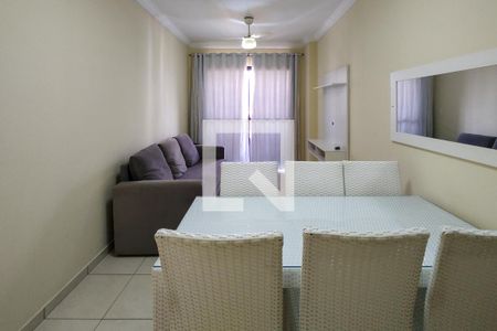 Sala de apartamento para alugar com 1 quarto, 61m² em Caiçara, Praia Grande