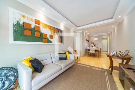 Sala de apartamento à venda com 3 quartos, 104m² em Vila Alzira, Santo André