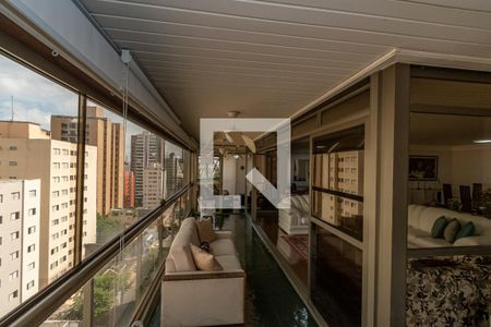 Varanda Sala de Estar  de apartamento à venda com 5 quartos, 365m² em Cambuí, Campinas