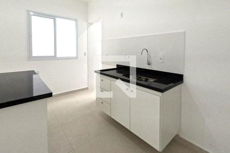 Sala de estar e cozinha americana de casa para alugar com 3 quartos, 73m² em Marapé, Santos