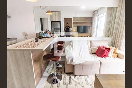 Sala/Cozinha de apartamento à venda com 1 quarto, 37m² em Brás, São Paulo