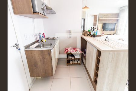 Sala/Cozinha de apartamento à venda com 1 quarto, 37m² em Brás, São Paulo