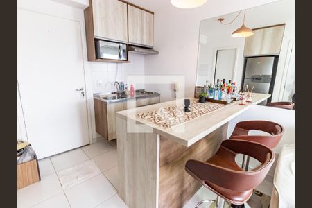 Sala/Cozinha de apartamento à venda com 1 quarto, 37m² em Brás, São Paulo