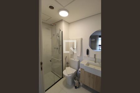 Banheiro Studio de kitnet/studio para alugar com 1 quarto, 25m² em Indianópolis, São Paulo