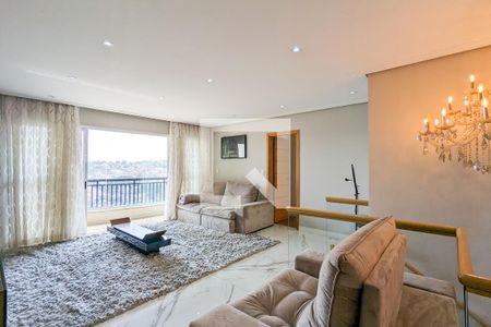 Sala da cobertura de apartamento à venda com 4 quartos, 267m² em Nova Petrópolis, São Bernardo do Campo