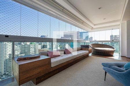 Sala - Varanda de apartamento para alugar com 3 quartos, 155m² em Paraíso, São Paulo